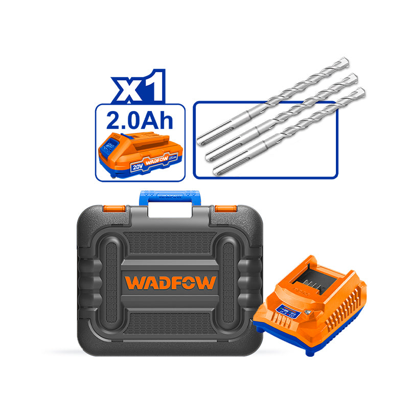 WADFOW 16MM Cordless Rotary Hammer + Battery - WLM1B162