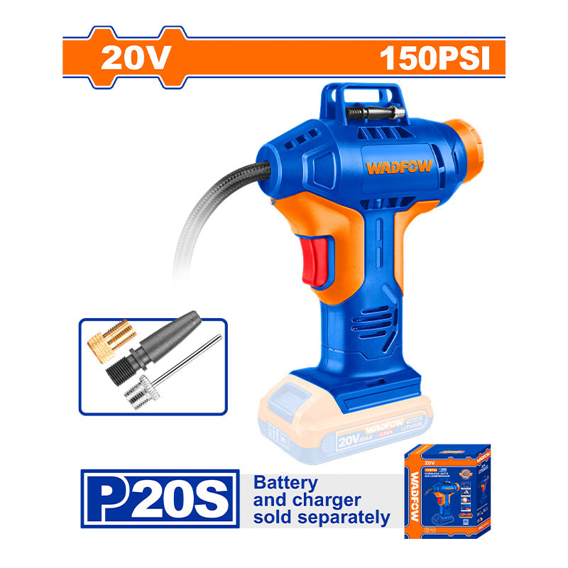 WADFOW 20V, 150 PSI Cordless Auto Air Compressor - WLN2520