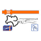 WADFOW 10" Chain Clamp Locking Plier - WLP5510