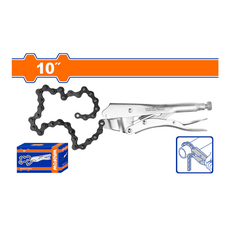WADFOW 10" Chain Clamp Locking Plier - WLP5510