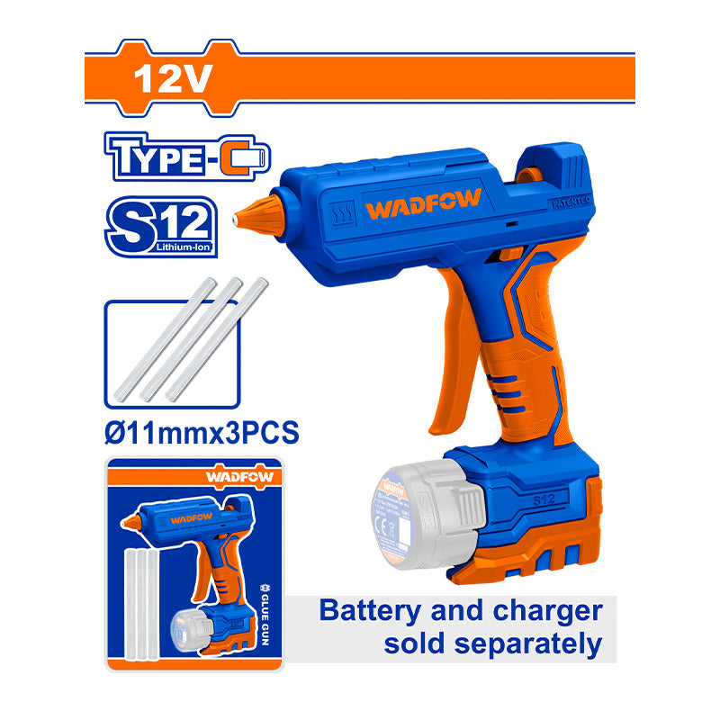 WADFOW 12V Cordless Glue Gun - WLU1412