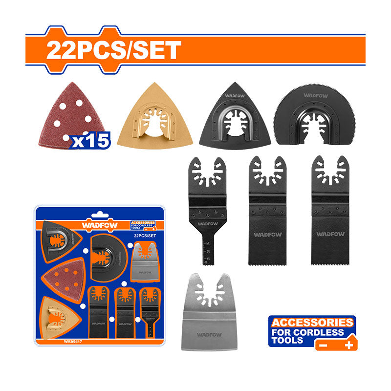 WADFOW 22 PCs Multi Tool Blade Set - WMA9417