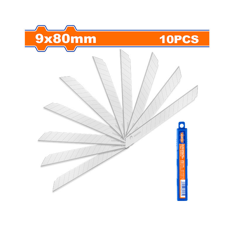 WADFOW 9x80MM 10 PCs Snap-Off Knife Blades Set - WMK1K09
