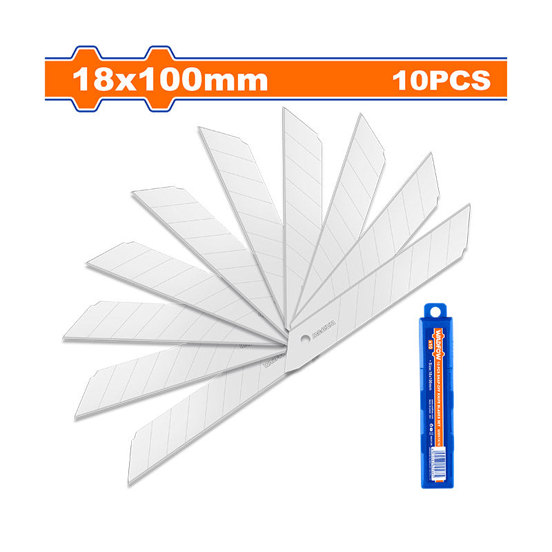 WADFOW 18x100MM 10 PCs Snap-Off Knife Blades Set - WMK1K18