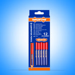 WADFOW Blue/Red 12 PCs Set Bi-Color Carpenter Pencil - WMQ2512