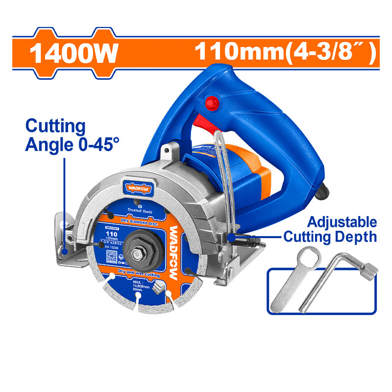 WADFOW 1400W, 110MM Marble Cutter - WMR15141 Main image