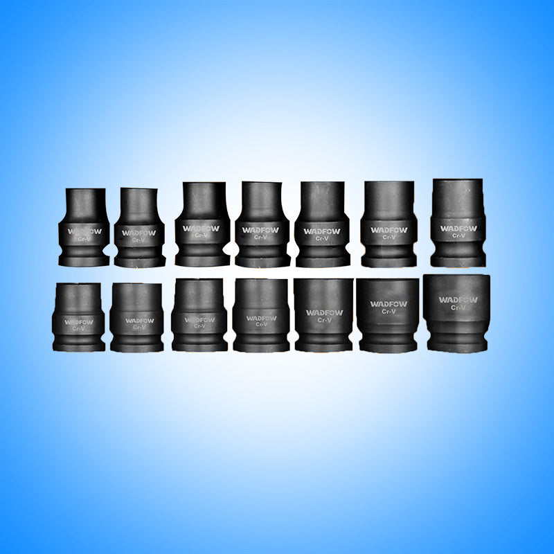 WADFOW 14 PCs 1/2"Dr. Impact Socket Set - WMS4D01