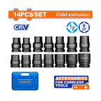 WADFOW 14 PCs 1/2"Dr. Impact Socket Set - WMS4D01