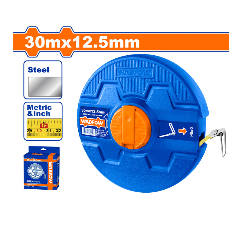 WADFOW 30Mx12.5MM Steel Measuring Tape - WMT3530