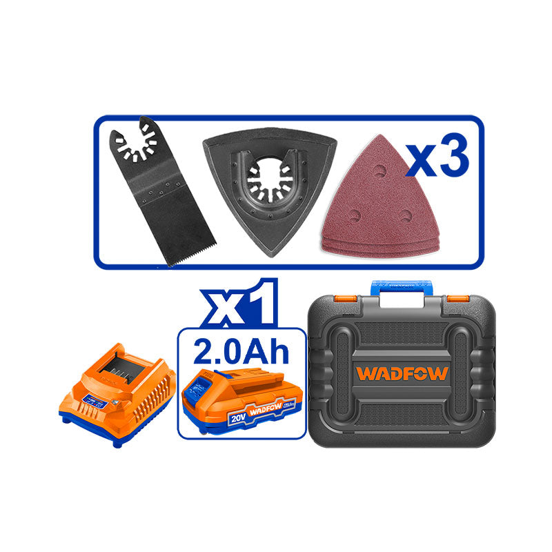 WADFOW 20V Cordless Multi-Tool - WMUP5023