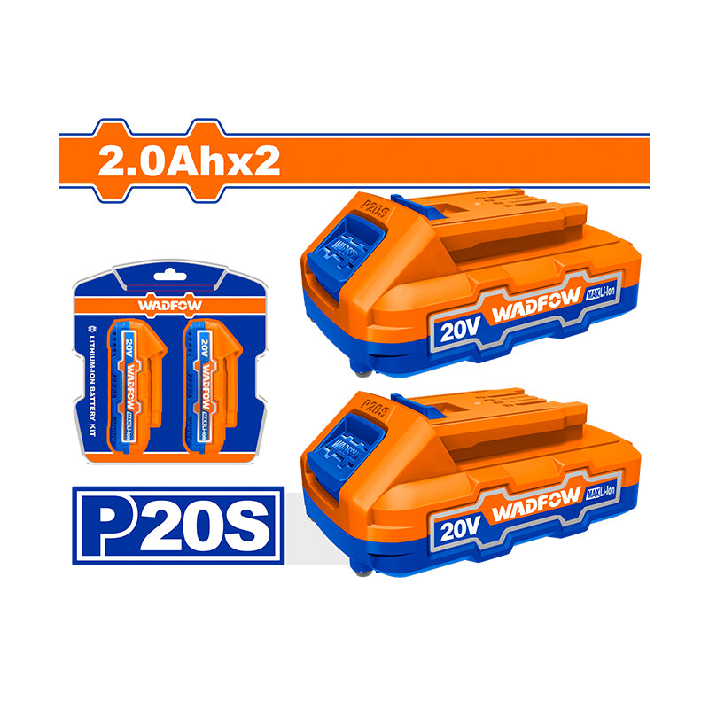 WADFOW 2 PCs Battery 20V 2AH - WOS240682