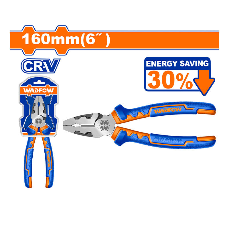 WADFOW 160MM High Leverage Combination Pliers - WPL1716