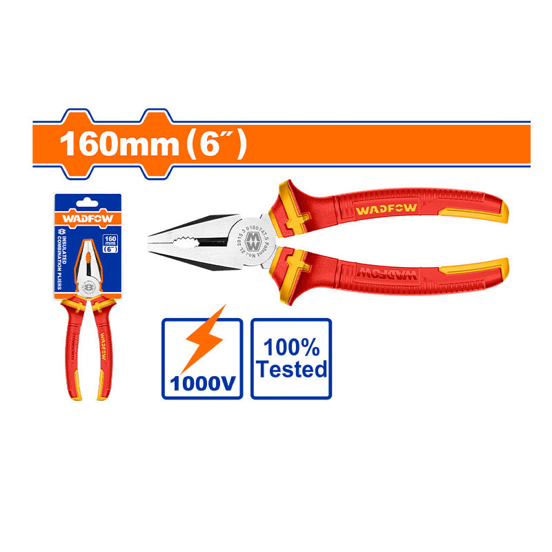 WADFOW 160MM (6") Insulated Combination Pliers - WPL1936