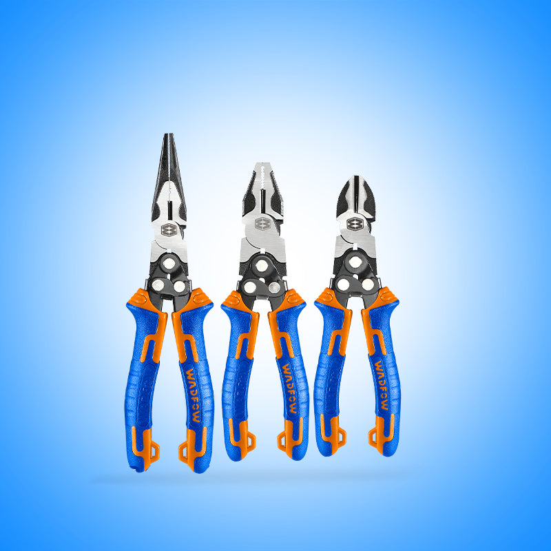 WADFOW 3 PCs Compound Action Pliers Set - WPS0403