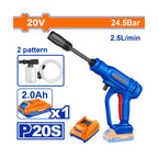 WADFOW 20V, 24.5Bar, 2.4L/min Cordless Pressure Washer + Battery - WQX01203