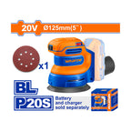 WADFOW 20V 125MM Cordless Random Orbit Sander - WRAP5030