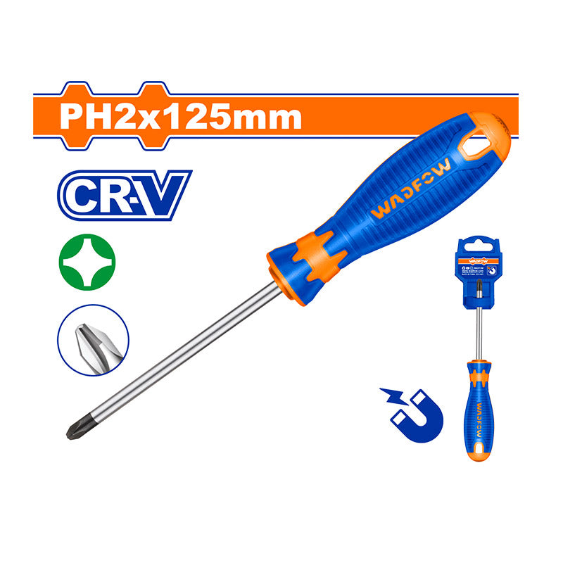 WADFOW PH2x125MM Phillips Screwdriver - WSD2225