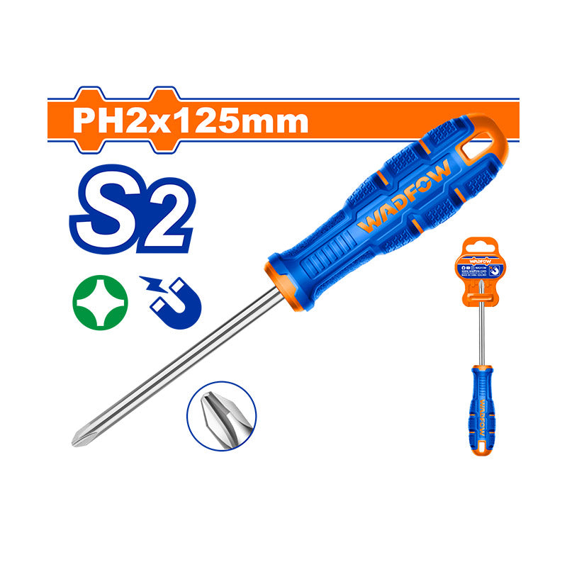 WADFOW PH2x125MM Phillips Screwdriver - WSDB225