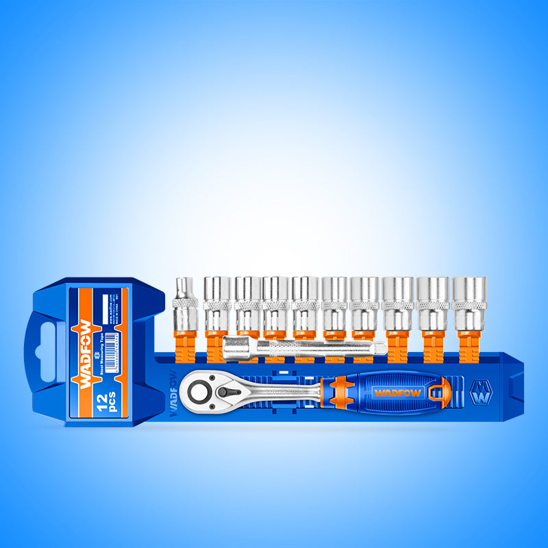 WADFOW 12 PCs 1/2" Socket Set - WST2212