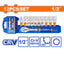 WADFOW 12 PCs 1/2" Socket Set - WST2212