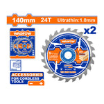 WADFOW 140MM Ultra-Thin TCT Saw Blade Set - WTC3K14