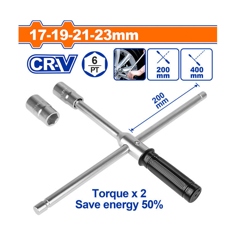 WADFOW 17-19-21-23MM Rapid Cross Wrench - WTH6516