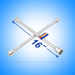 WADFOW 16", 17-19-21-23MM Cross Rim Wrench - WTH8316