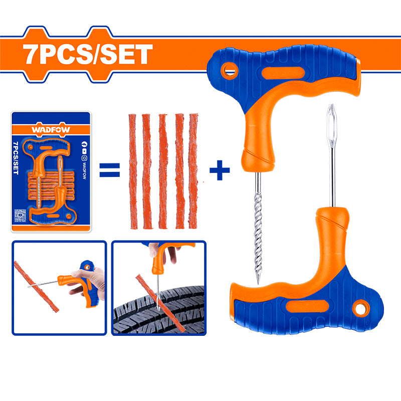 WADFOW 7 PCs Set Tire Plug Tools - WTPT1102