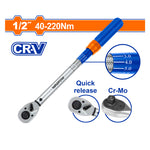 WADFOW 1/2", 40-220Nm Preset Torque Wrench - WWQ1D12