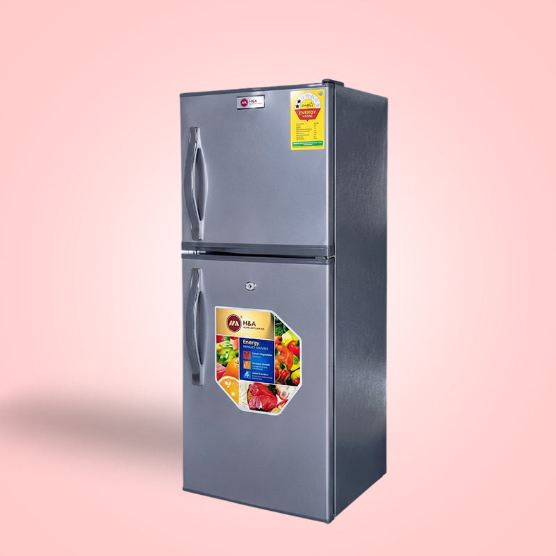 H&A Double Door Fridge 150L - H&A-BCD150