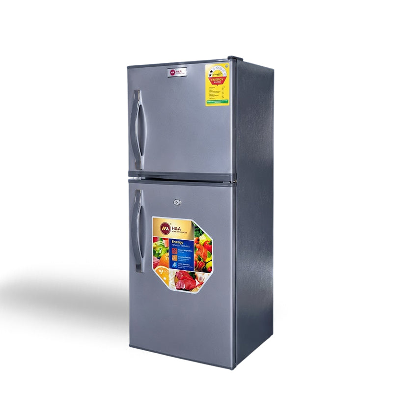 H&A Double Door Fridge 150L - H&A-BCD150