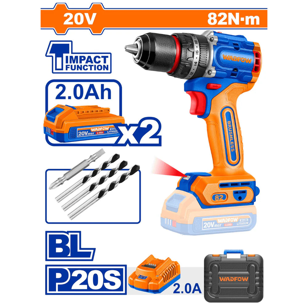 Brushless Cordless Impact Drill - WCDP8285 Secondary image